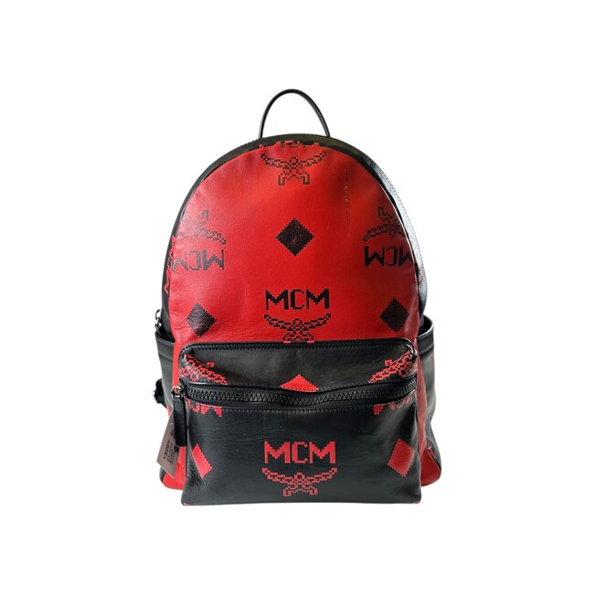 MCM MCM Medium Red/Black Backpack