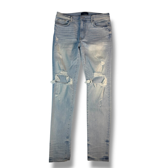 Amiri Amiri Distressed Knee Blue Jeans Size 36