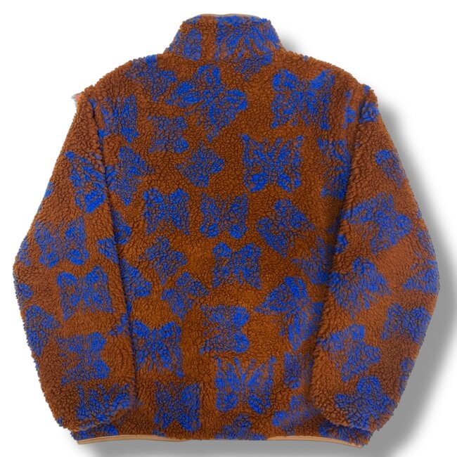 Needles Needles Brown Butterfly Fleece Size Medium