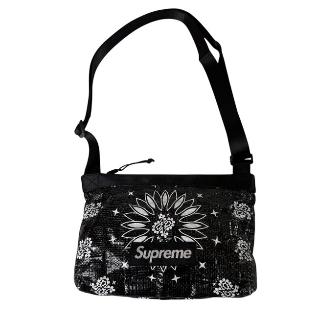 Supreme Supreme Bandana Tarp Black Sidebag G/M