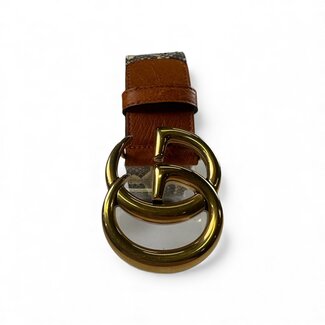 Gucci Gucci Women's Ostrich Snakeskin Double G