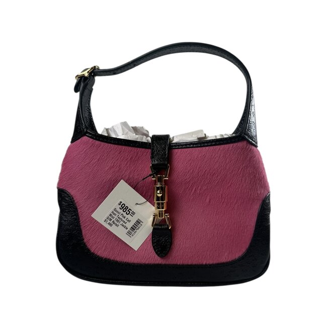 Gucci Gucci Pink Calf Hair Textured Mini 1961 Jackie
