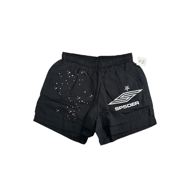 Sp5der Pro Double Layer Shorts Black
