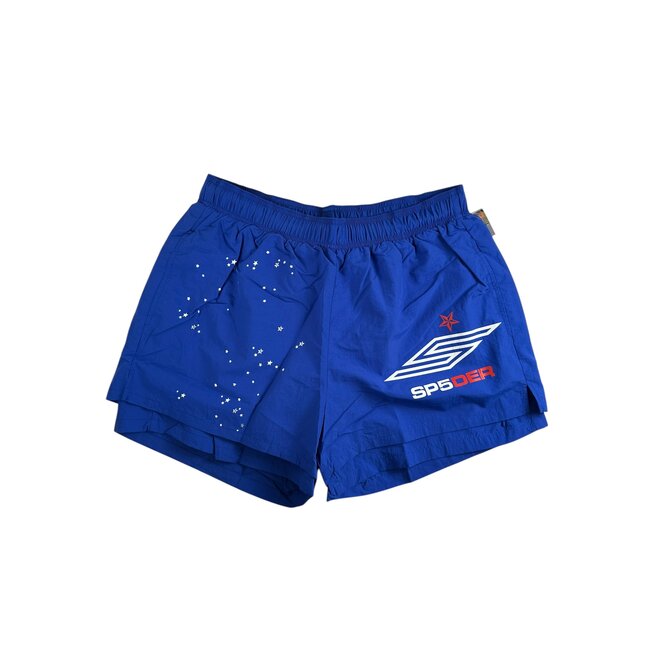 Sp5der Pro Double Layer Shorts Blue