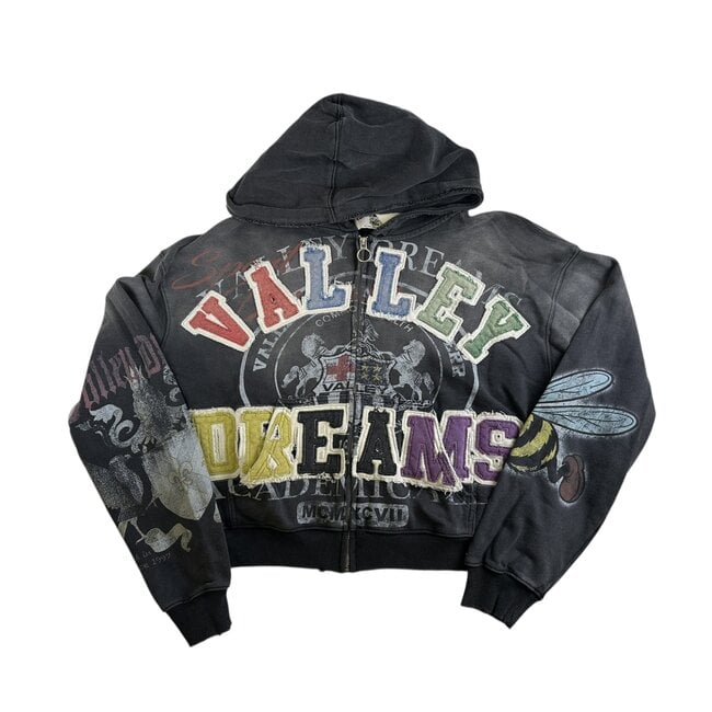 Vale Forever Blasted Zip Up Black