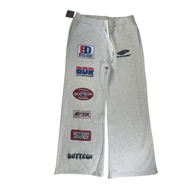 Bottega Desires Patches Grey Sweatpants