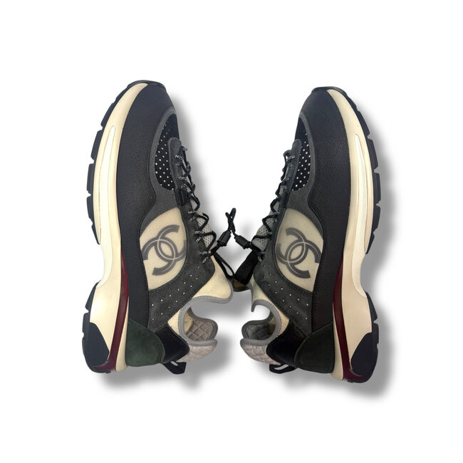 Chanel Chanel Black/Grey Low Top Chunky Sneaker Size 11