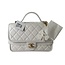Chanel Chanel White Caviar Flapbag With Top Handle