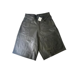 GV Gallery Black Leather Carpenter Shorts