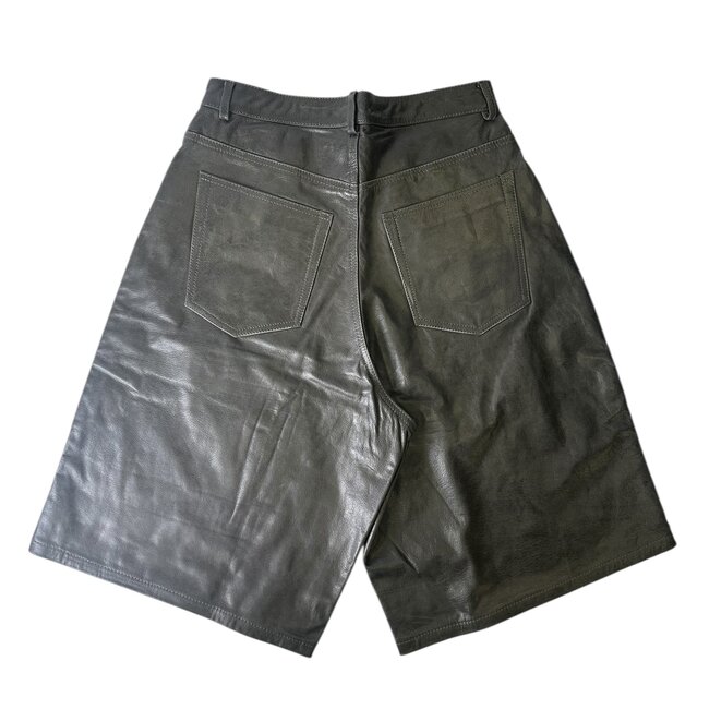 GV Gallery Black Leather Carpenter Shorts