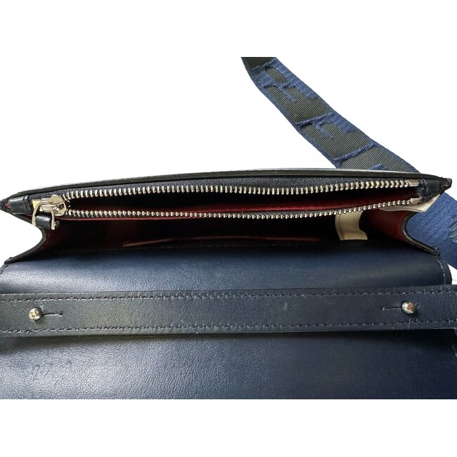 Off-White Off-White Jitney 0.5 Navy Flap Bag