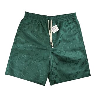 Gucci Gucci Green GG-Jacquard Nylon Shorts