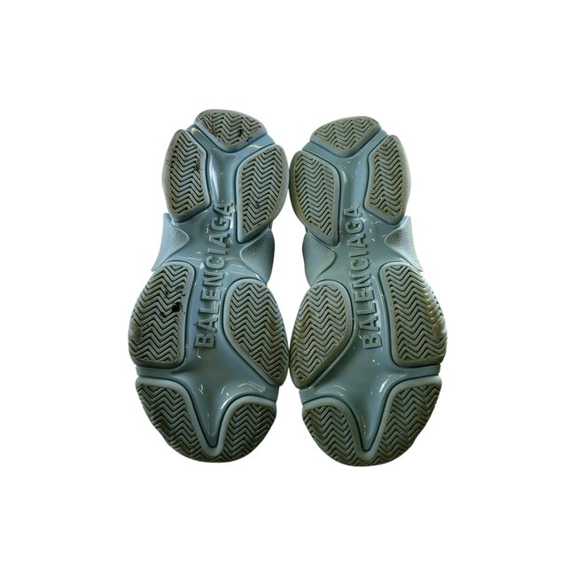 Balenciaga Balenciaga All Over Logo Triple S Baby Blue