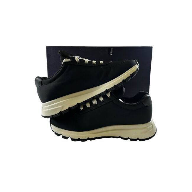 Prada (Pre-Owned) Prada Printed Nylon Gabardine Logo Sneaker G/M 7.5 (Fits 8.5US)