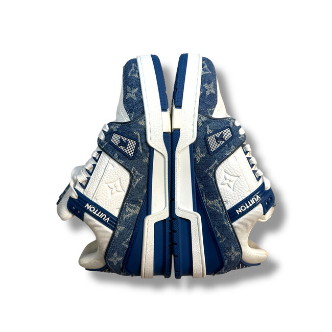 Louis Vuitton Virgil Blue Denim Trainer Size 38