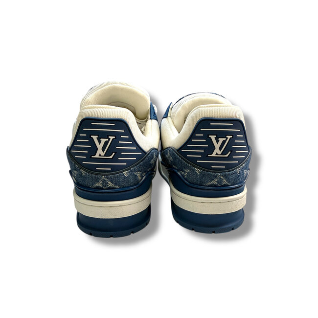 Louis Vuitton Virgil Blue Denim Trainer Size 38