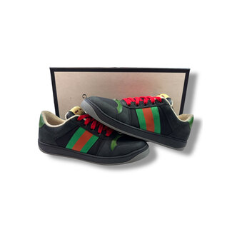 Gucci Gucci Screener Suede Black Sneakers Size 9US