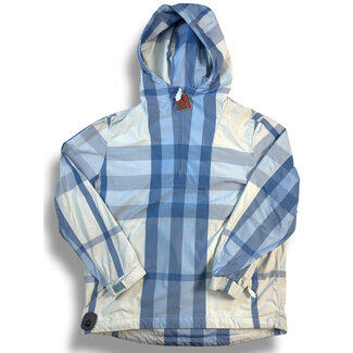 burberry Blue Check Packaway Anorak Size Large
