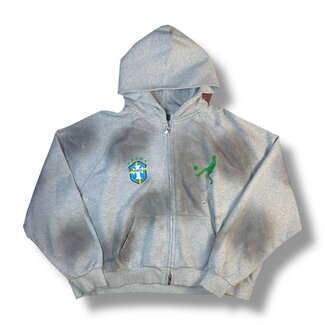 HMDD HMDD Brazil Zip Up Hoodie Size Large