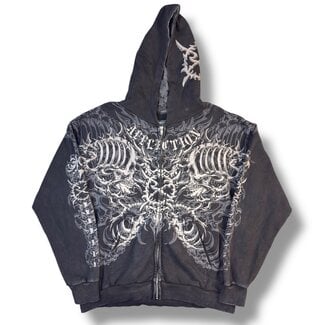 Ken Carson Affliction Zip Up Hoodie Size XL