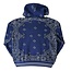 Amiri (Pre-Owned) AMIRI Blue Bandana B-Knit Hoodie XL G/M Retail $1,200