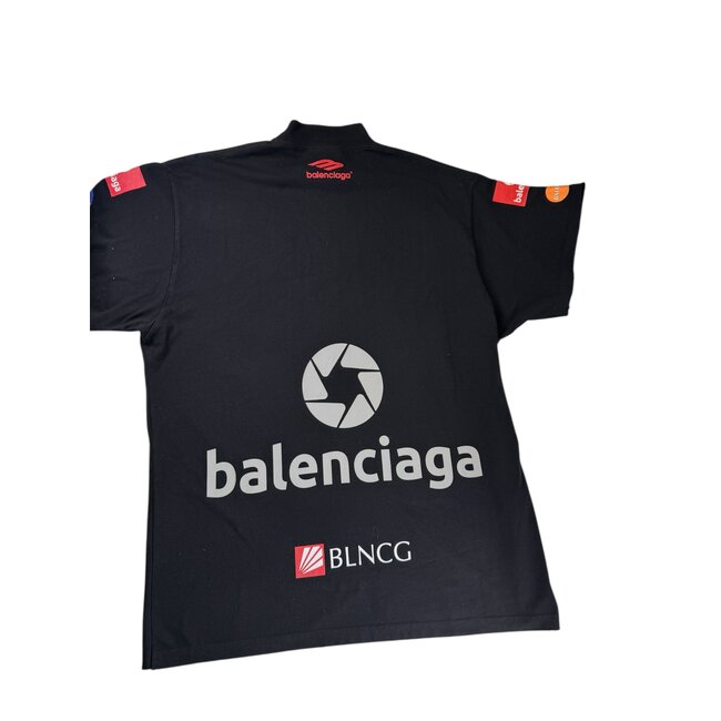 Balenciaga Top 3B Racing Logo Tee