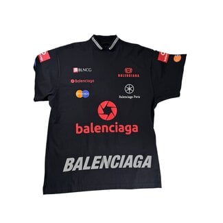 Balenciaga Top 3B Racing Logo Tee