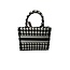 Dior Christian Dior Black/White Houndstooth Book Tote Small