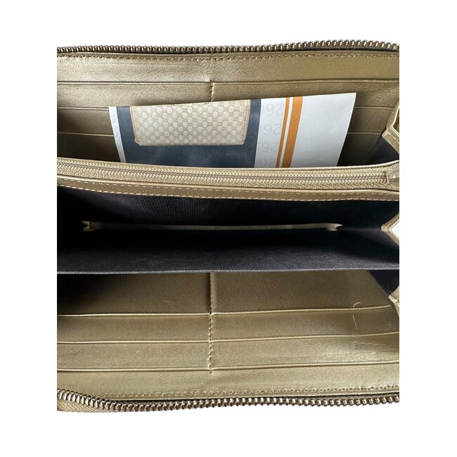 Gucci Vintage Gucci Zip Around GG Long Wallet