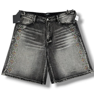 HMDD HMDD H-Star Crystal Jorts Black