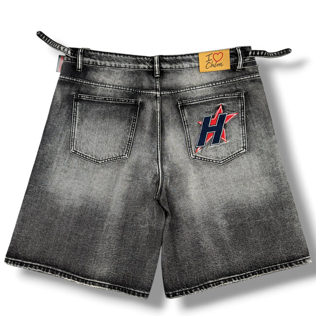 HMDD HMDD H-Star Crystal Jorts Black