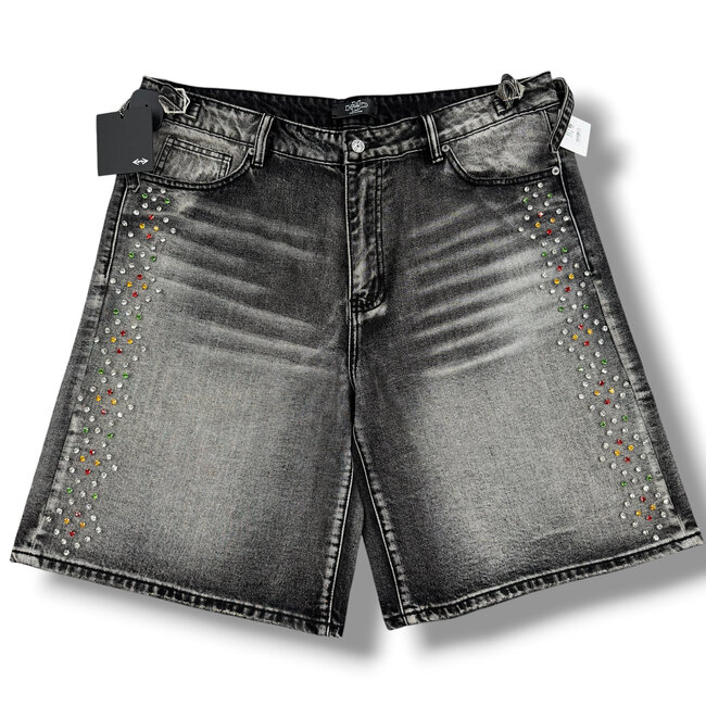 HMDD HMDD H-Star Crystal Jorts Black