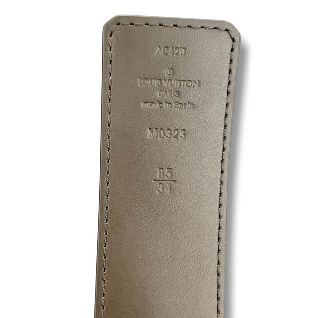 Louis Vuitton Louis Vuitton Initials 40MM Monogram Belt Size 85 (Fits 30-32) M/S (Retail $610)