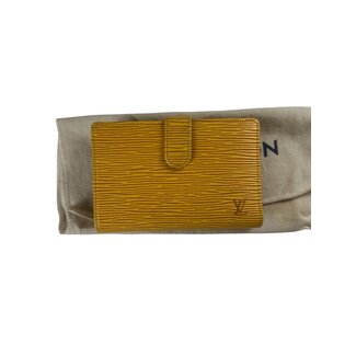 Louis Vuitton Louis Vuitton yellow Epi leather Viennois Wallet