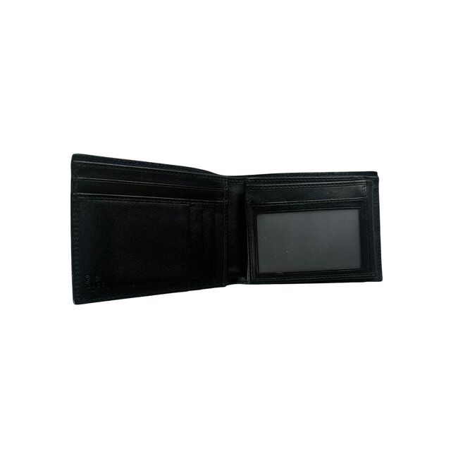 Gucci Gucci MicroGuccissima Black Leather Bifold Wallet