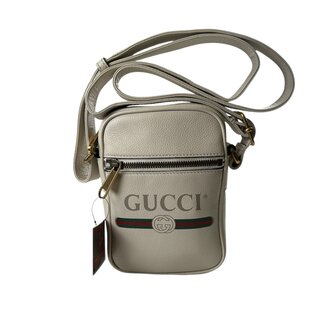 Gucci Gucci Minigrain Calfskin Logo Crossbody Bag