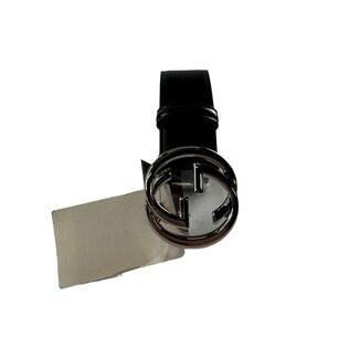 Gucci Black Leather Gucci Belt