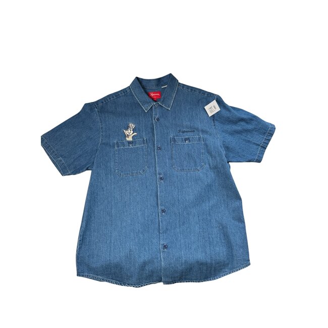 Supreme Doughboy S/S Work Shirt Denim G/M Large