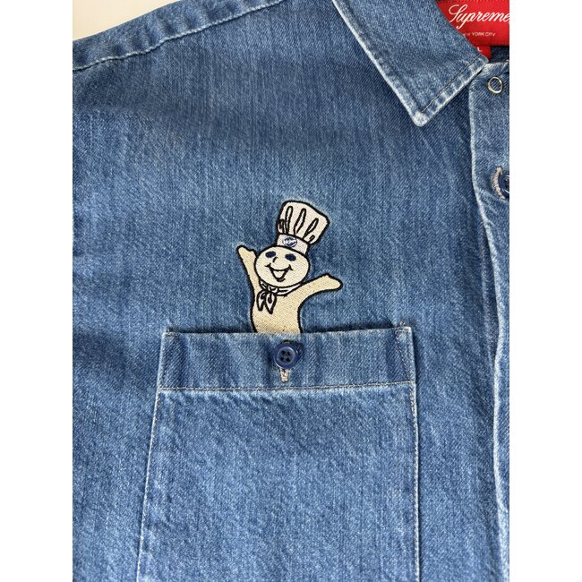 Supreme Doughboy S/S Work Shirt Denim G/M Large