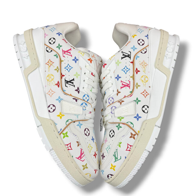 Louis Vuitton (VNDS) Louis Vuitton x Murakami White Monogram Trainer Size 9.5US