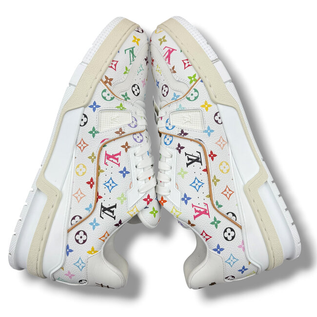 Louis Vuitton (VNDS) Louis Vuitton x Murakami White Monogram Trainer Size 9.5US