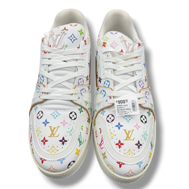 Louis Vuitton (VNDS) Louis Vuitton x Murakami White Monogram Trainer Size 9.5US