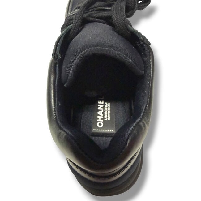 Chanel Chanel Uniform Lambskin Fabric Sneakers Size 40 (7US)
