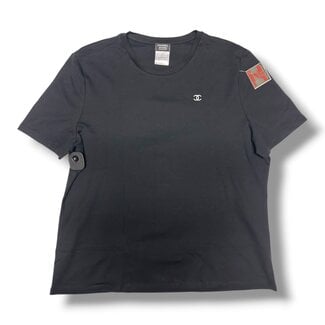 Chanel Chanel Uniform Logo Black Tee Size XXL