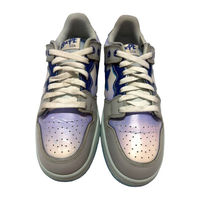 A Bathing Ape Bape Sk8 Sta Blue Grey White Size 8.5