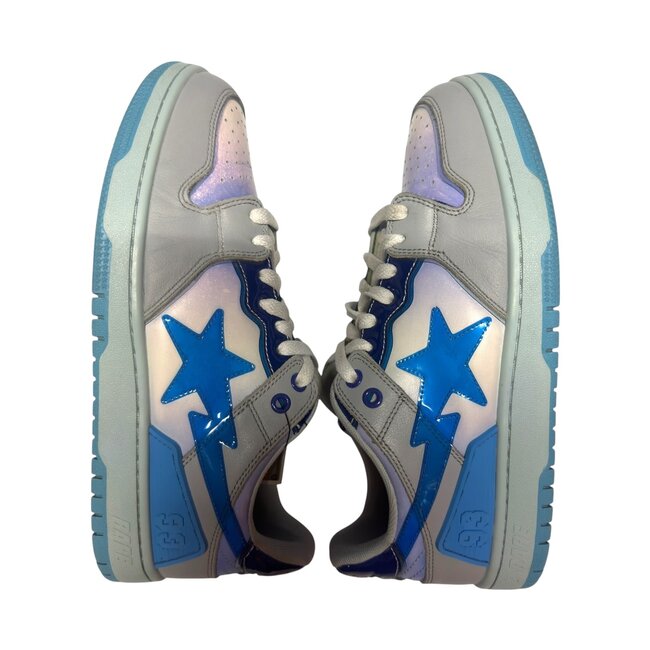 A Bathing Ape Bape Sk8 Sta Blue Grey White Size 8.5