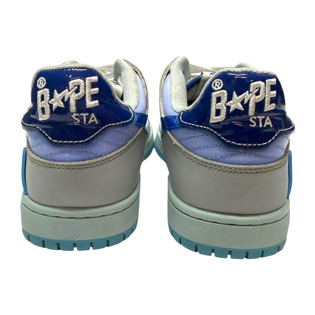 A Bathing Ape Bape Sk8 Sta Blue Grey White Size 8.5