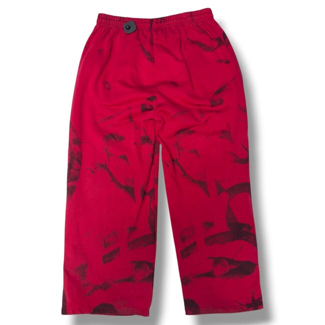 gv gallery GV Gallery Red Raspberry Graffiti Sweatpants Size Large