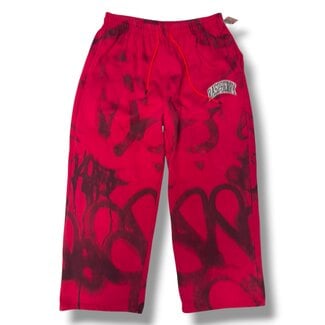 gv gallery GV Gallery Red Raspberry Graffiti Sweatpants Size Large