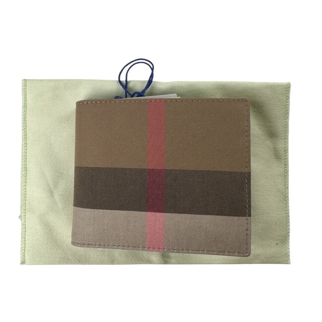 burberry Burberry Men's Check Canvas Bifold Wallet